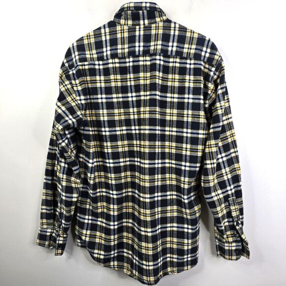 The Vermont Flannel Co Mens Long Sleeve Plaid Cotton 2 Pocket Flannel Small - Picture 2 of 6